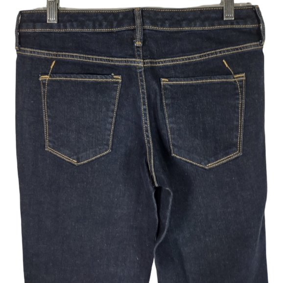 Mossimo Size 28 2R Denim Mid Rise Straight Dark Blue Capri Super Stretch Silver - Picture 8 of 13